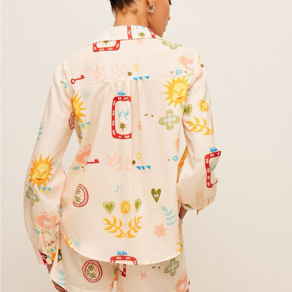 Commense  Patterned Button-Up Shirt - Picture 5 of 5